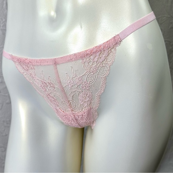 Victoria's Secret 34C 2012 Lace-Up Corset Bustier & V-String 2-pc Set NWT - Picture 8 of 11